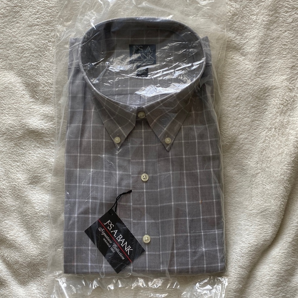 Jos. A Bank Gray Dress Shirt